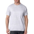 thumbnail image 3 of Hanes Beefy-T Men`s Pocket T-Shirt, M, Ash, 3 of 8