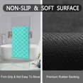thumbnail image 3 of Modern Turquoise Bathroom Rug 20"x32" Non Slip Quick Dry Super Water Absorbent Green Bath Mat Washable Luxury Thin Bathroom Rugs Fit Under Door, 3 of 4