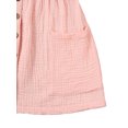 thumbnail image 4 of Gupgi Robe à Manches Volantes pour Filles Couleur Unie Col Rond Robes à Simple Boutonnage, 4 of 9