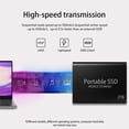 thumbnail image 3 of 2 To Grande Capacité SSD Externe Portable USB 3.0 Type de Disque Dur C-Ordinateur/portable (Noir), 3 of 9