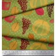 thumbnail image 2 of Soimoi Poly Georgette Tissu Champignon, Raisins & Tissu d'Impression Frais par la Cour 52 Pouces de Large, 2 of 3