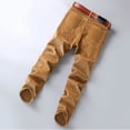 thumbnail image 4 of WEAIXIMIUNG Pantalon Habillé pour Homme Coupe Ajustée Brun Pantalon Extensible en Velours Côtelé pour Homme Velours Côtelé pour Homme Pantalon Décontracté Régulier pour Homme Pantalon à Jambe Droite Pantalon, 4 of 4