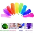 thumbnail image 2 of Plumes Colorées, Lot de 300 Plumes Naturelles Colorées pour Bricolage Artisanat Design d'Art Artisanat, 2 of 5