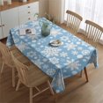 thumbnail image 5 of Merry Christmas Tablecloth Wrinkle Resistant Washable Tablecolths Table Covers Triangle Tree Gingerbread Man Table Cover for Dining Kitchen Restaurant Birthday Rectangle,60x84inches, 5 of 5