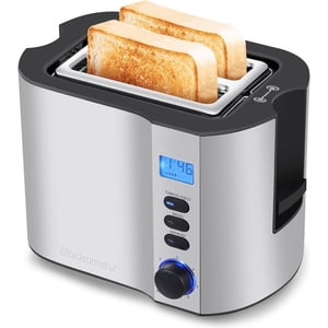 Tostadora Para 2 Rebanadas Tostado Rápido De Acero Inoxidable Ranura Extra Ancha
