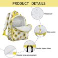 thumbnail image 3 of Retro Wildflower School Backpack for Student Lightweight Adjustable Padded Straps Chest Buckle Spacious Durable Bookbag for Daily Use, 3 of 4