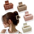 thumbnail image 1 of ORUYROP 4Pcs Hair Clips Hair Claw Clips 2" Matte Hair Clips for Thick Hair Neutral Color Square Hair Clips Claw Clips for Thick Hair Small Hair Clips for Women Banana Clips Hair Hair Accessori, 1 of 7