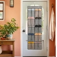 thumbnail image 1 of Hanging Shoe Organizer with 20 Pockets - Over Door Storage Rack for Shoes, Accessories & Toiletries - Large Capacity Non-Woven Fabric Organizer with Transparent Mesh Pockets, 1 of 5