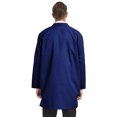 thumbnail image 2 of TOPTIE Unisex Scrubs Lab Coat Professional Doctor Uniform Workwear Long Sleeve Shop Coat-Navy-M, 2 of 5