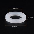 thumbnail image 2 of Unique Bargains 1' DN25 Silicone Rubber Flat Washer Quick Connector Gasket White, 2 of 5