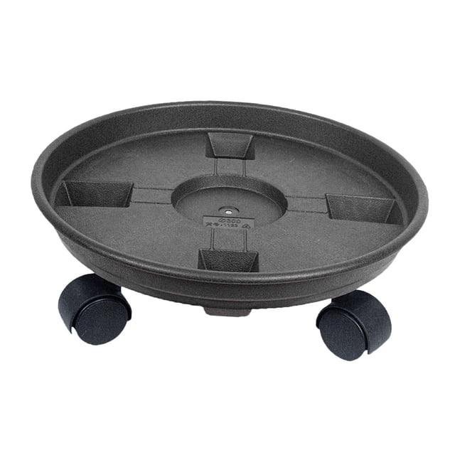tamizeot Soucoupe pour Plante Support Roulant pour Plante avec Roues Polyvalentes pour Intérieur Extérieur 40cm Noir 40cm