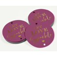 thumbnail image 3 of Inkdotpot Real Gold Foil Let Love Sparkle Wedding Tags Favor Hang Paper Tags 100 Pieces, 3 of 6