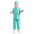 thumbnail image 3 of TOPTIE Costumes de Chirurgien pour Enfants, Robe d'Uniforme de Fête d'Halloween pour Garçons et Filles de 3 à 6 Ans, 3 of 7