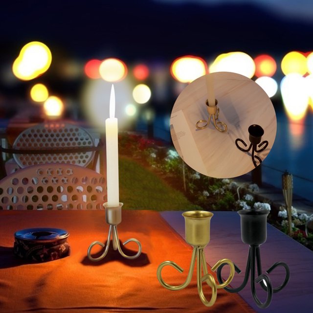 Vaidha Metal Iron Candlestick Iron Home Decoration