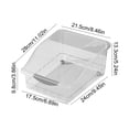 thumbnail image 3 of CaiYueKe Plastic Storage Bins with Wheels, Multi-Purpose Organizer Box, Rolling Utility Container for Home Bathroom Kitchen Organization, Durable Stackable Storage Cube with Handle, 3 of 7