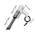 thumbnail image 3 of PRETXORVE Handheld Vacuum with Washable Filter Powerful Suction Small Car Vacuum Cleaner Mini Dusts Buster 120W High Power Cleaning for Car, 3 of 5