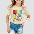 thumbnail image 2 of Children Fashion Casual Print Round Neck Loose Short Sleeve T Shirt Top, 2 of 4