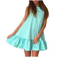 thumbnail image 2 of Cadeaux de la Fête des Mères, Kcavykas Robe Maxi Bohème, Robe Décontractée de Mode pour Femmes Couleur Gilet Sans Manches Douce Plissée, 2 of 5