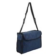 thumbnail image 1 of Walker Side Storage Bag, Quilted Cotton Wheelchair Hanging Storage Bag Waterproof  For Scooter Navy Blue, 1 of 8