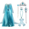 thumbnail image 1 of HAWEE Snow Princess Dress Up Queen Costumes with Cloak for Birthday Party Halloween, 1 of 6