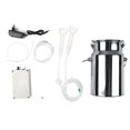 thumbnail image 2 of Goat Milking Machine, Milking Machine, Stainless Steel Milk Suction Tank Goat Sheep For Milk Suction Tank Milking Kit Household EU Plug, 2 of 8