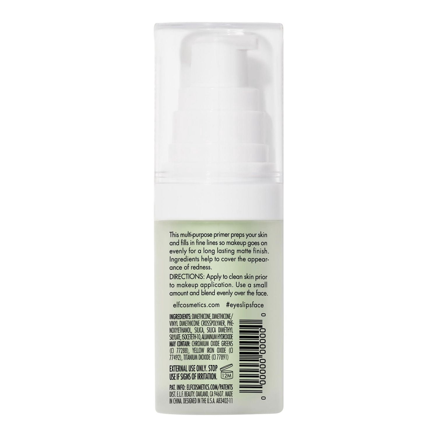 e.l.f. Cosmetics Base de Teint Minérale, Ajustement de Teinte Vert