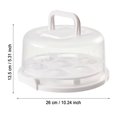 thumbnail image 3 of Cake Container Plastic Cover Lid Cake Cupcake Holder Portable Round Two Sided Base for Cookies Fruit Etc, 3 of 5