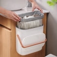 thumbnail image 1 of TopLLC Trash Can, Garbage Can Foldable And Hanging Plastic Garbage Bin Kitchen Garbage Bin Wall Mounted Small Garbage Bin garbage can, 1 of 8