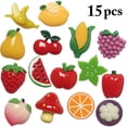 thumbnail image 2 of 15 Pcs Aimant de Réfrigérateur Fruits et Légumes Mignons Aimant de Frigo Aimant de Tableau, 2 of 7