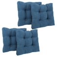 thumbnail image 1 of 19-inch Squared Microsuede Tufted Dining Chair Cushion (Set of Four), 1 of 3