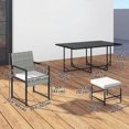 thumbnail image 3 of Outsunny 11 Pieces Patio Dining Set with Removable Cushions, Light Grey, 3 of 10