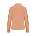 thumbnail image 4 of Besolor Button Down Shirts for Women Solid Color Long Sleeve Colared Tops Loose Office Blouses for Casual Work, 4 of 5