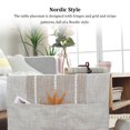 thumbnail image 4 of Cotton Linen Tablecloth Rectangular TV Cabinet Coffee Desktop Fringe Waterproof Table Cloth for Dining Hall Garden 70*180cm Embroid/Light coffee, 4 of 9