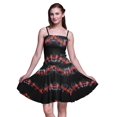 thumbnail image 1 of Bimba Robe d'Été Sans Manches Mini Fluide Teinture sur Nœuds pour Femme, Robe Soleil à Imprimé Floral - XX-Grand, 1 of 5