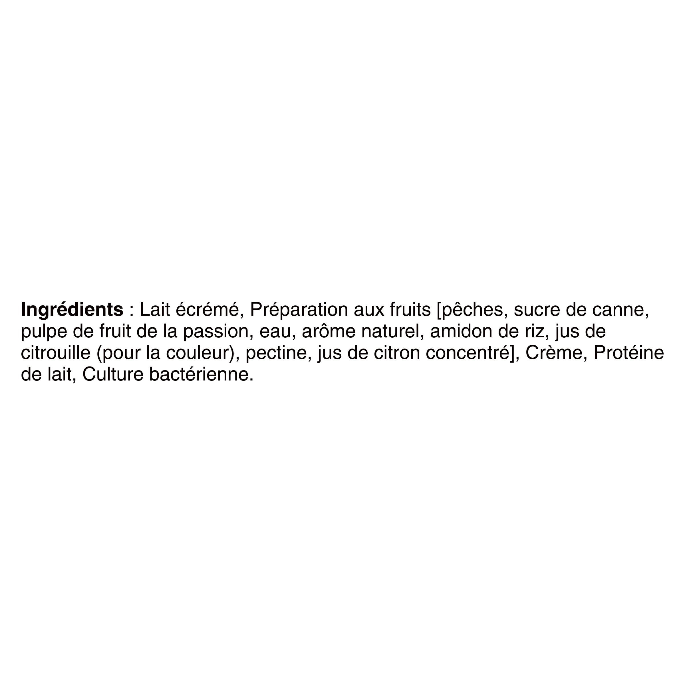 Liberté Greek Yogurt 2% Peach Passion Fruit, 650g