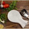 thumbnail image 3 of RADICALn Spoon Rest Handmade Marble Big White Spatula Ladle Fork Utensil Rest - Spoon Rests Keeper Kitchen Organizer - Chef Cooking Helper Tool Countertop Spoon Holder, 3 of 5