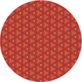 thumbnail image 1 of Ahgly Company Machine Washable Indoor Round Transitional Orange Red Orange Area Rugs, 7' Round, 1 of 7