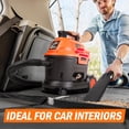 thumbnail image 2 of Armor All AA255W 2.5 Gallon Wet/Dry Vac 2.0 Peak HP Shop Vacuum with Nozzles &amp; Brush, 2.5-Gallon, Orange/Black, 2 of 6