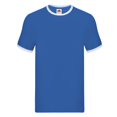thumbnail image 1 of Fruit of the Loom T-Shirt à Col Contrastant pour Hommes, 1 of 3