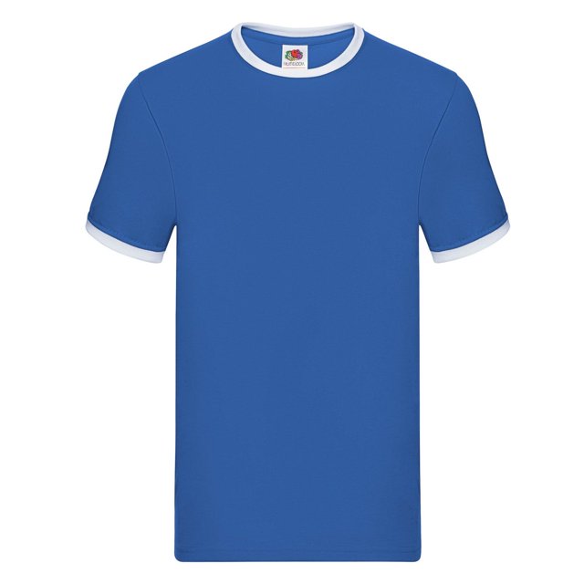 Fruit of the Loom T-Shirt à Col Contrastant pour Hommes