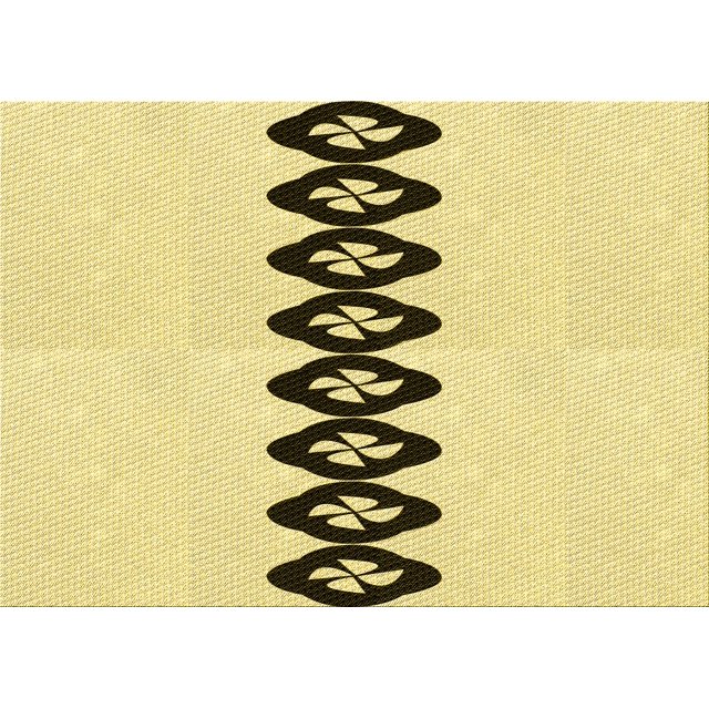 Ahgly Company Tapis d'Intérieur Lavables en Machine Rectangle Transitionnel Jaune Soleil, 6' x 9'