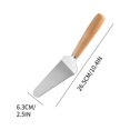thumbnail image 1 of Pelle à Pizza en Acier Inoxydable avec Manche en Bois, Ensemble de 2 Pcs avec Coupe-Pizza, Rouleau, Pelle à Pizza, Pelle de Transfert, Pelle Triangulaire, 1 of 2