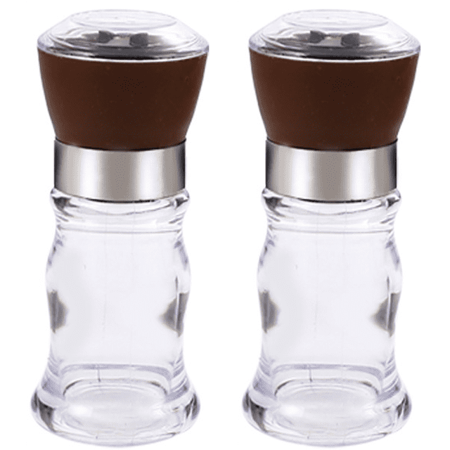 Fillable Grinder Black Pepper Grinder, Long Lasting Fresh Keeping Spice Grinder, High Glass Blender