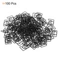 thumbnail image 3 of Unique Bargains Paper Clip Coated Letter E Shape Bookmarks, Black, 100 Count, 3 of 6