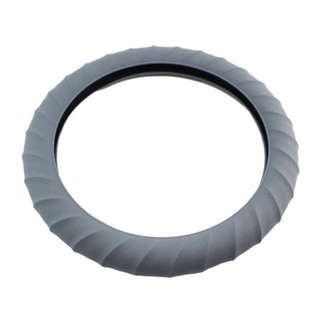 Decodeary Easy To Install Car Steering Wheel Cover With Non-Slip Grip And Fashionable Protects Steering Wheel grey