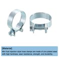 thumbnail image 4 of Unique Bargains 10Pack Mini Fuel Line Pipe Hose Clamp Clip, Adjustable 25-27mm, Zinc Plated, 4 of 5