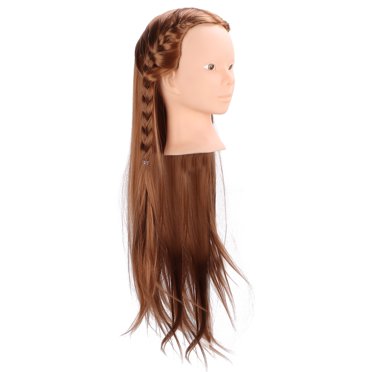 Mannequin Head, Long Hair Hair Styling Mannequin Lifelike Easy Operation  For Hairdressing Training