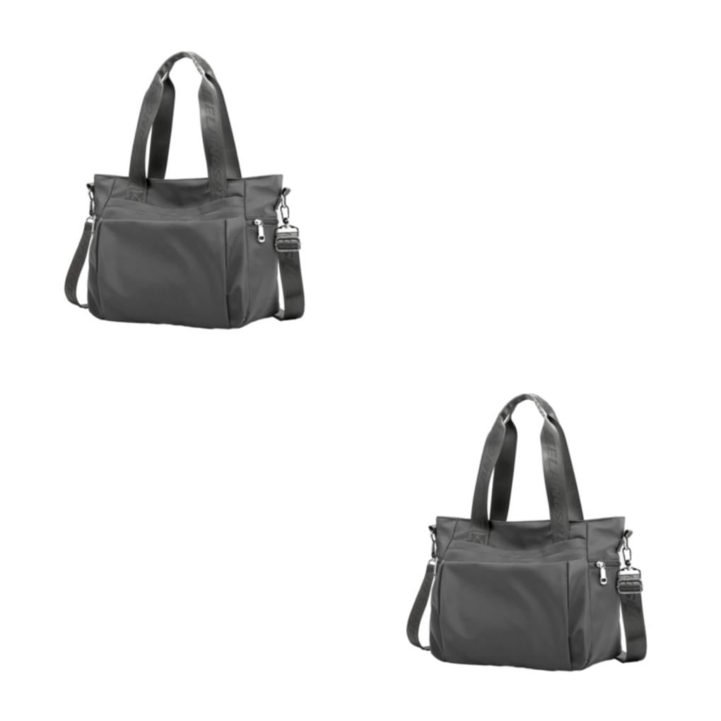 Wweixi 1/2/3 Durable Tote Handbag For Women - Waterproof And Wear-resistant Multiple Pockets Grey 2PCS