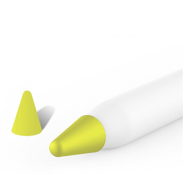 Couvercle de Pointe de Crayon Gel de Silice Plume Résistant à l'Usure Plume Protection Accessoiresjaune pour IOS