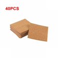 thumbnail image 1 of 40 Pcs sous-Verres en Liège Carrés Tapis en Liège Auto-Adhésif Feuille de Support DIY pour Bar à Domicile, 1 of 12